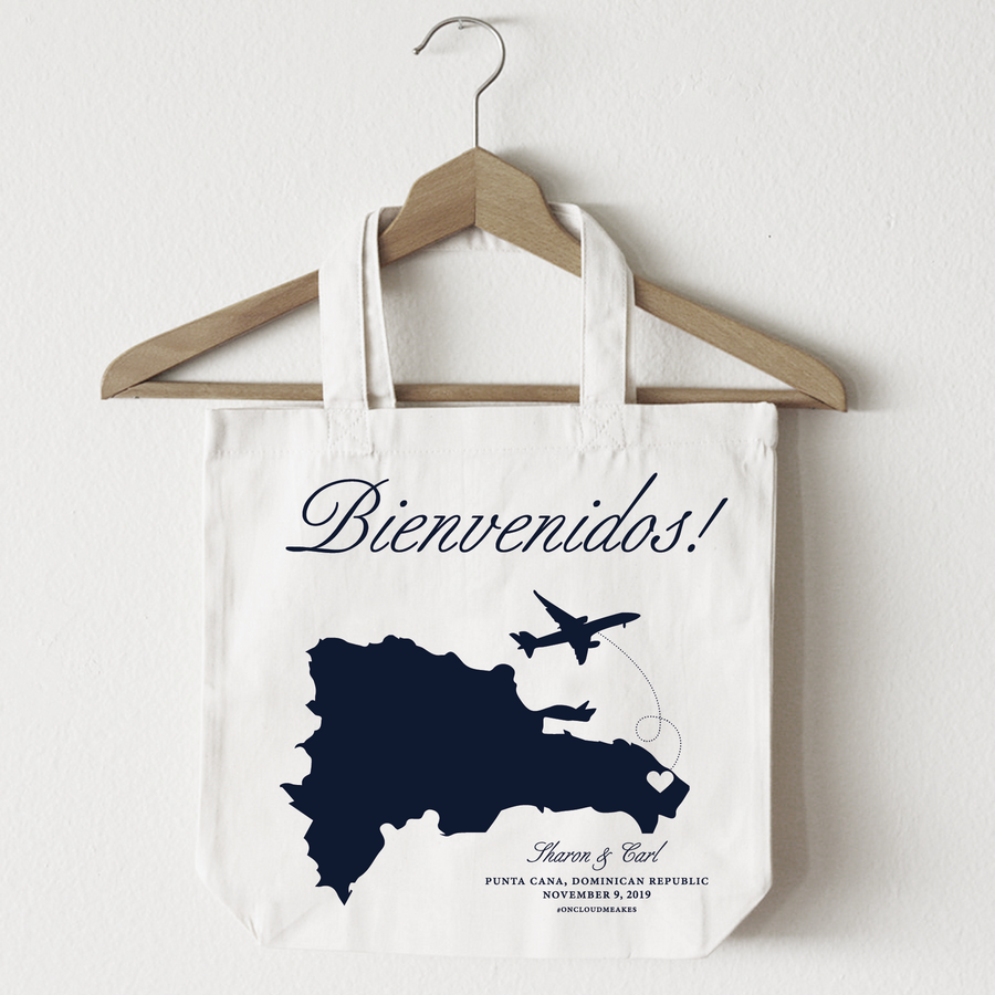 Bienvenidos Dominican Republic, Tote Bag Design