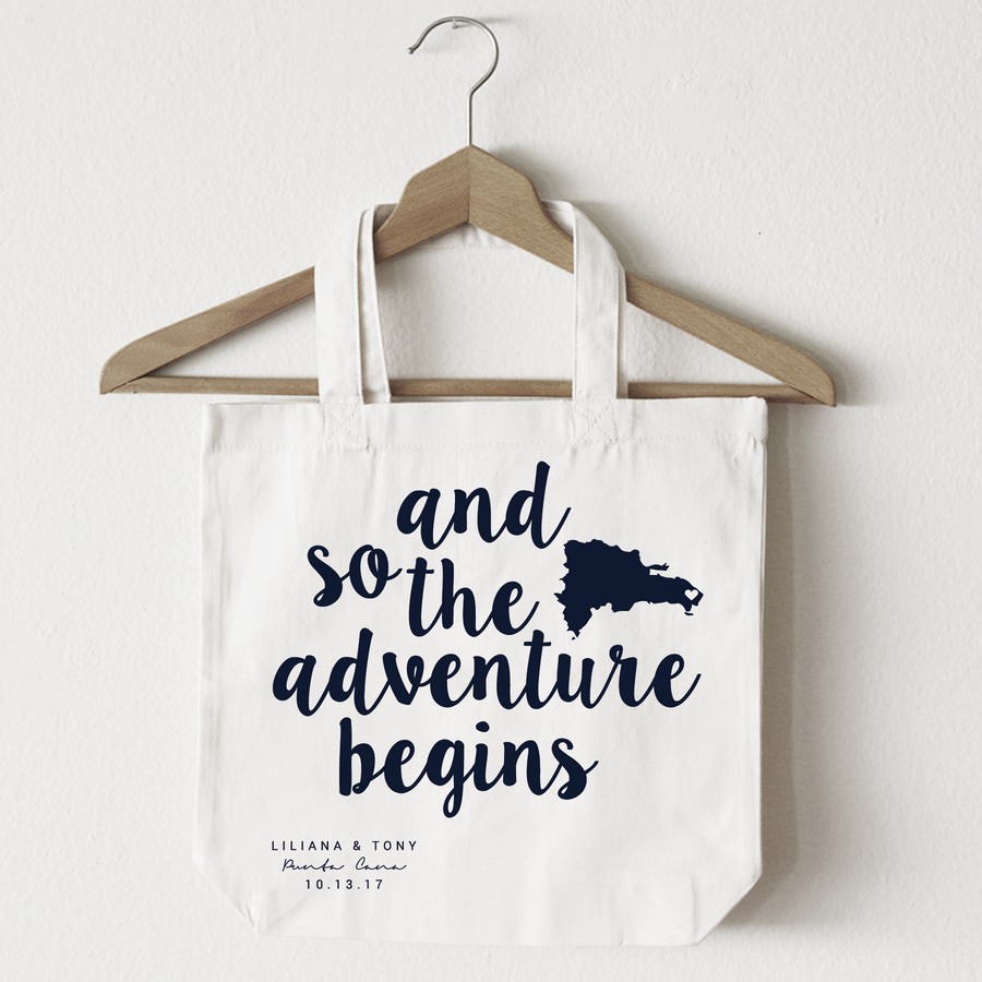 And So The Adventure Begins, Tote Bag Design