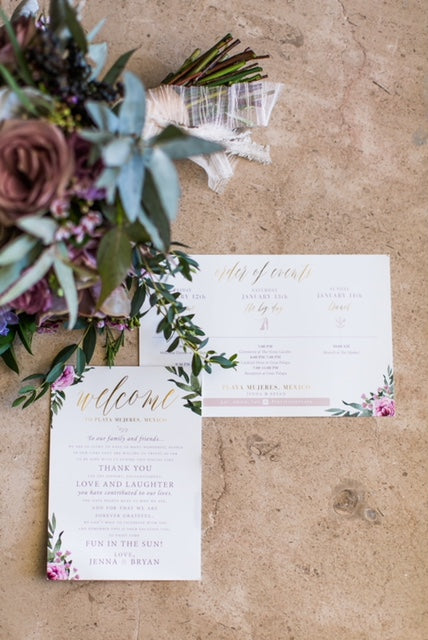 Wedding Welcome Letters
