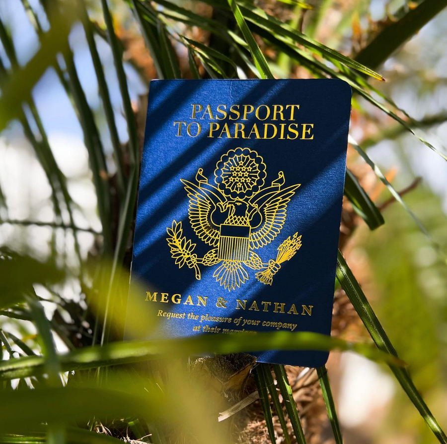 Passport Wedding Invitation