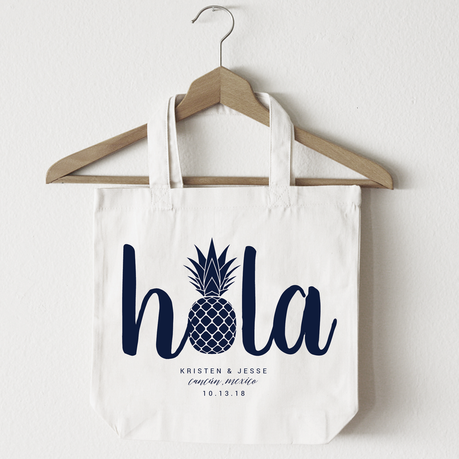 Hola Pineapple, Tote Bag Design