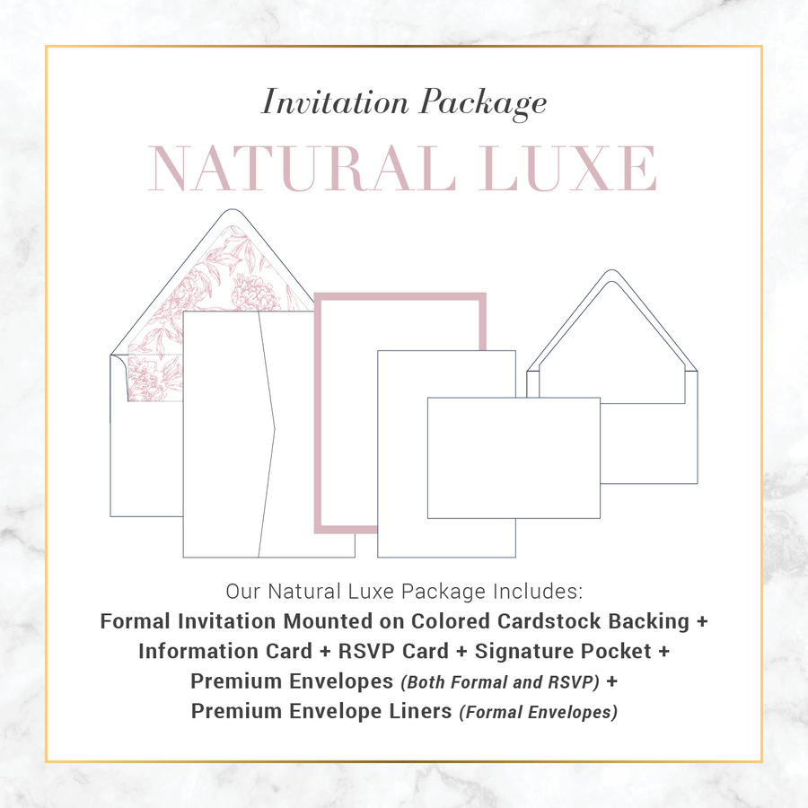 Natural Luxe Wedding Package