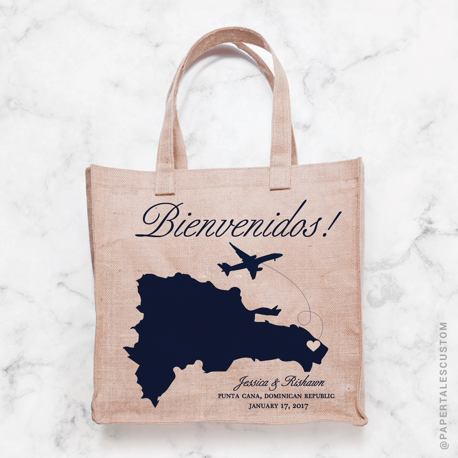 Bienvenidos Dominican Republic, Tote Bag Design