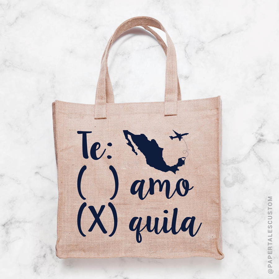 Te Amo Te Quila, Tote Bag Design
