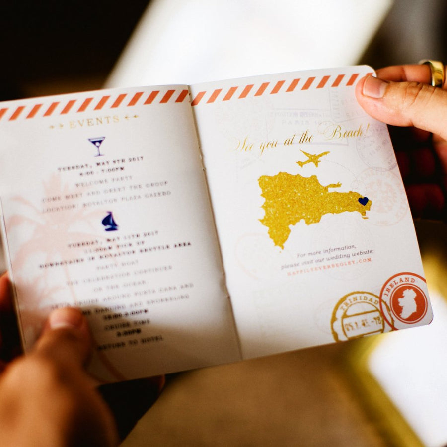 Passport Wedding Invitation